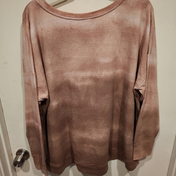LOGO Layers By Lori Goldstein Ombre Sweatshirt Sz 2X Casual Comfy Loungewear - Picture 6 of 6